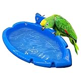 MEYENG Bañera para Pájaros, Pet Parrots Bathtub, Caja Baño Colgante para Jaula Loros, Cuenco Alimentador Alimentos para Mascotas, Accesorio para Mascotas, Canarios, Agapornis, Periquitos